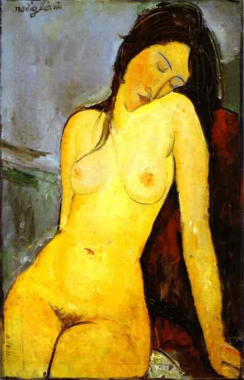 Amedeo Modigliani the Seated Nude